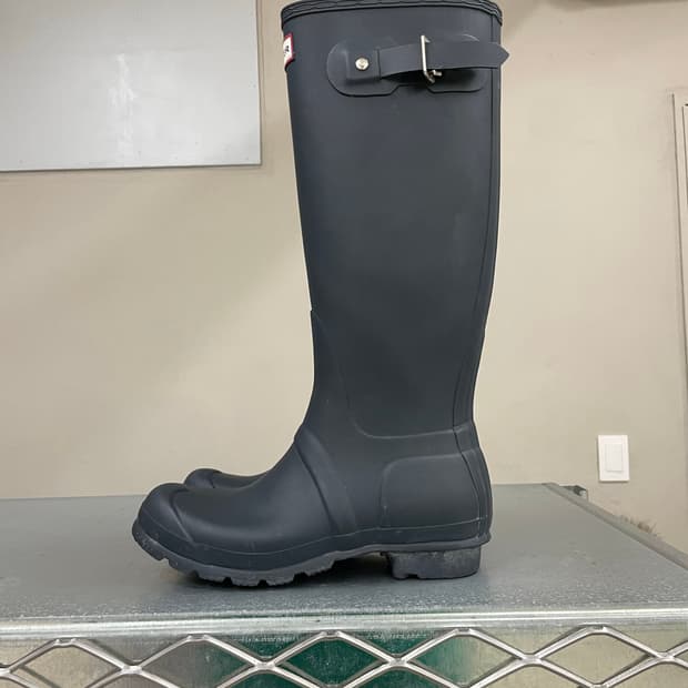 헌터 레인부츠 네이비 uk5