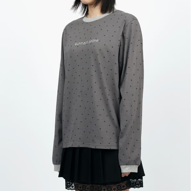 SUNNECT Galaxy LS Tee Charcoal
