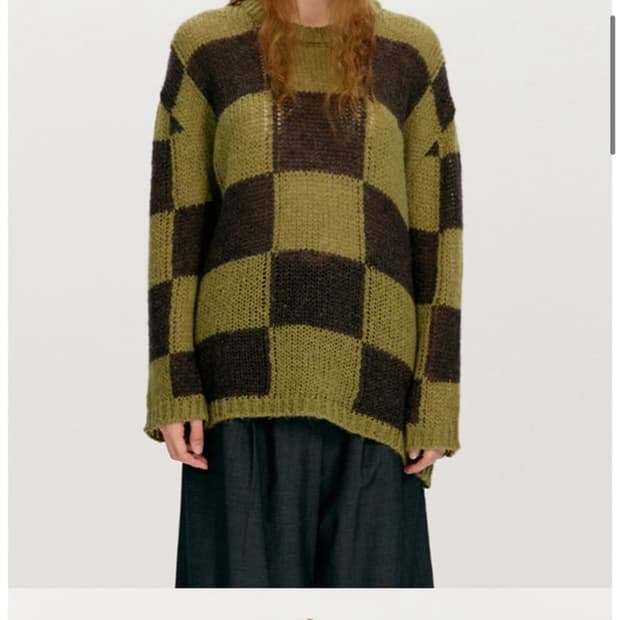 THE OPEN PRODUCT (현 OPEN YY) 체커보드 니트