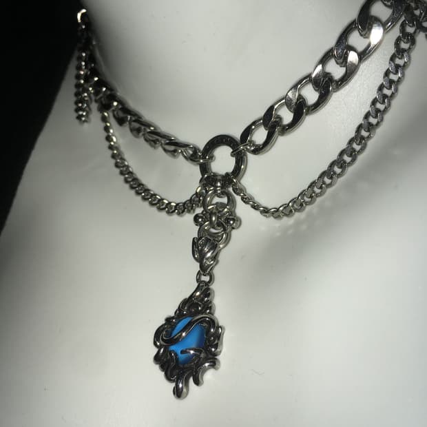 CHAIN CAPE NECKLACE 여자아이들 미연 착용