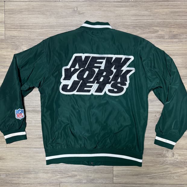 Gu NFL 뉴욕 제츠 팀 자수 폴리 자켓