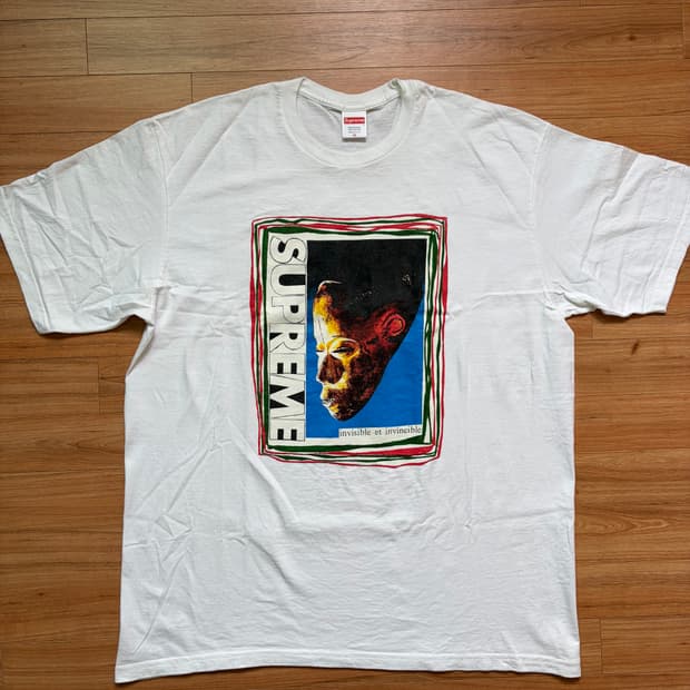 [XL] 슈프림 마스크 티셔츠 화이트