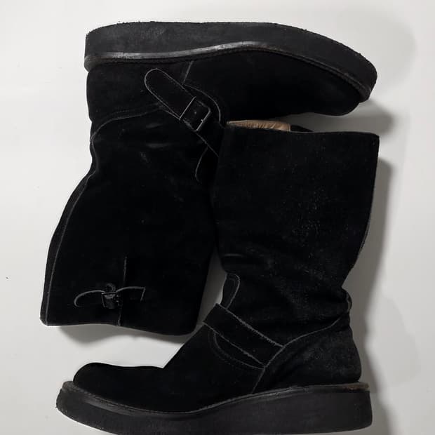 넘버나인 엔지니어 스웨이드부츠