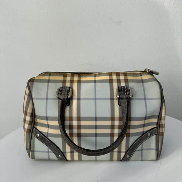 버버리 노바체크 미니 보스톤 토트백