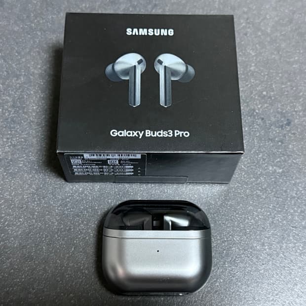 갤럭시 버즈3 프로 실버 신동품 1시간 미만 사용