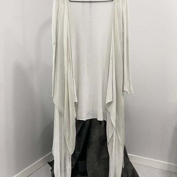 Layered Asymmetric Long Cardigan