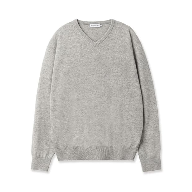 스테디에브리웨어 울 브이넥 니트 (라이트그레이) 판매합니다