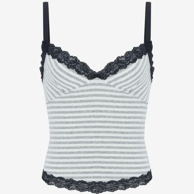 새상품) 플노팔 나시 Yvonne Stripe Sleeveless Top