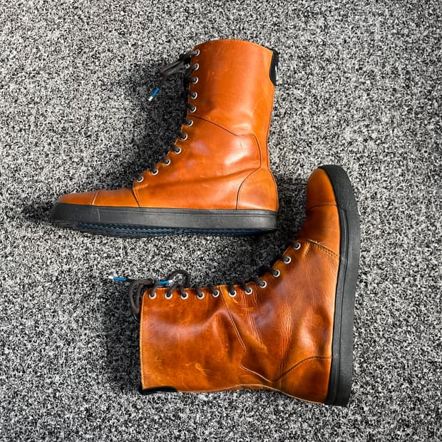 빈티지 아디다스 가죽 부츠 