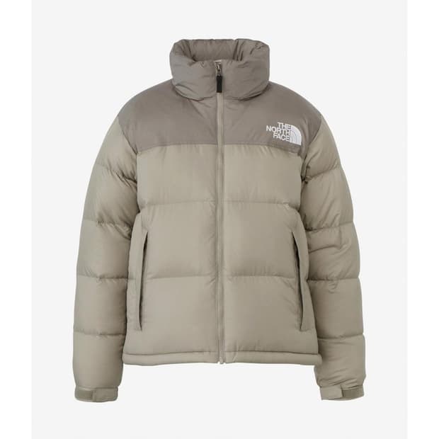 일본 노스페이스 숏 눕시 자켓 클레이 그레이