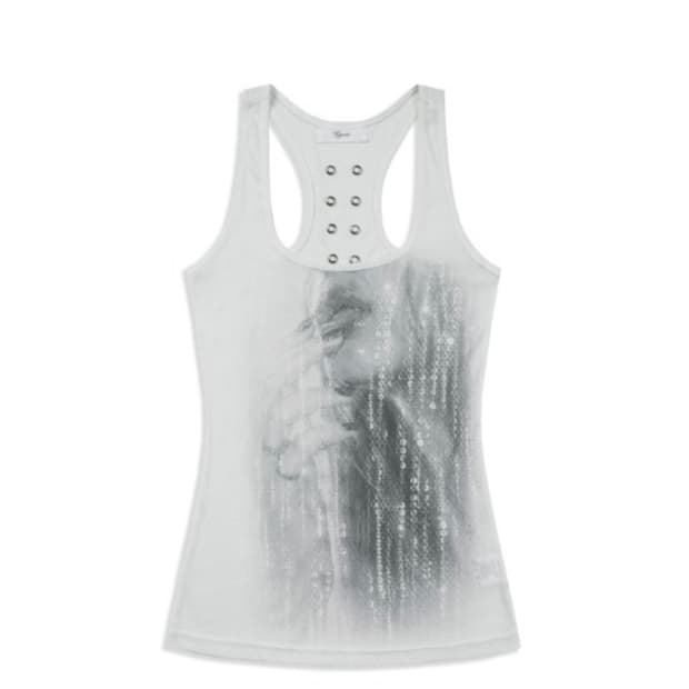 쿄이 KY08-SEQUIN FACE SLEEVELESS(WHITE)