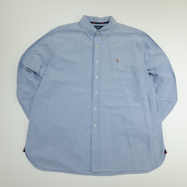 CN695 2XL 폴로 랄프로렌 클래식블루 긴팔 셔츠 남방