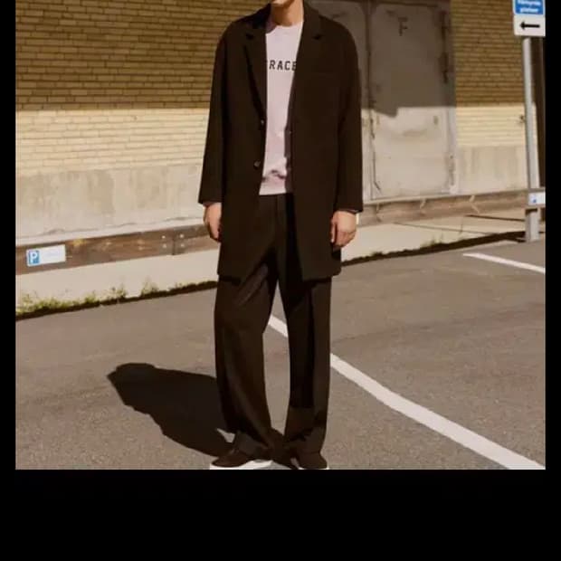 정품 앤더슨벨 요한슨 오버 코트