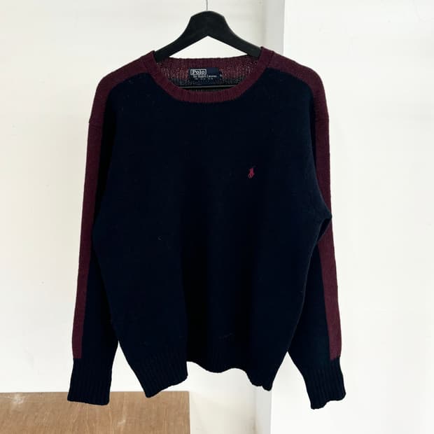 폴로 랄프로렌 네이비 니트
