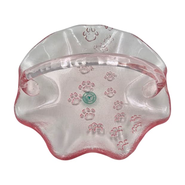 90s 오타루 핸드블로운 발자국 러플 바구니