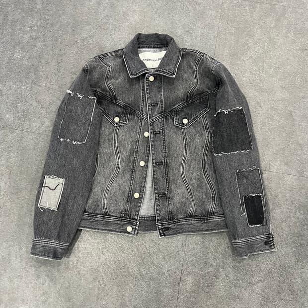 앤더슨벨 패치워크 데님 자켓 