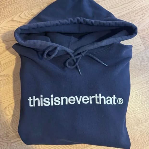 디네댓 후드티 네이비