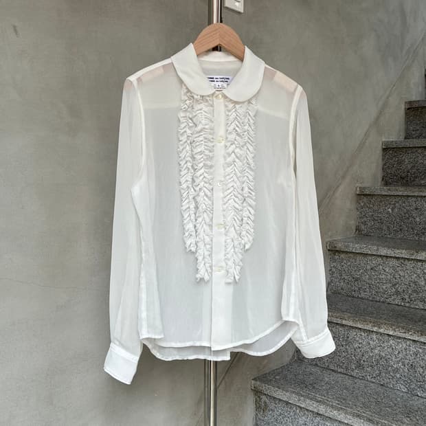 꼼데가르송 프릴 셔츠