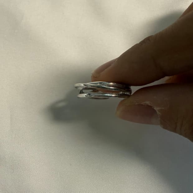 더블 레이어 미니멀 오픈링 Double Layer Minimal ring