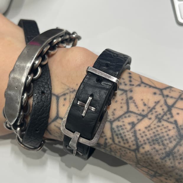 M.A+ 바이슨 레더 팔찌