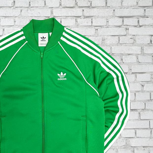 아디다스 신형 슈퍼스타 그린 빈티지 져지 L