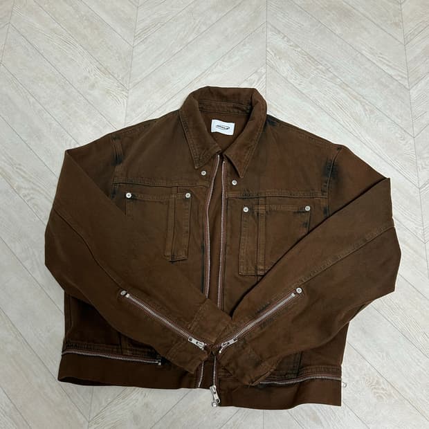 GRAILZ 그레일즈 Overdyed denim trucker brown