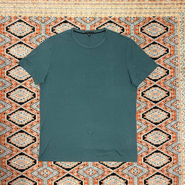 띠어리 청록 기본 반팔티셔츠 남성M