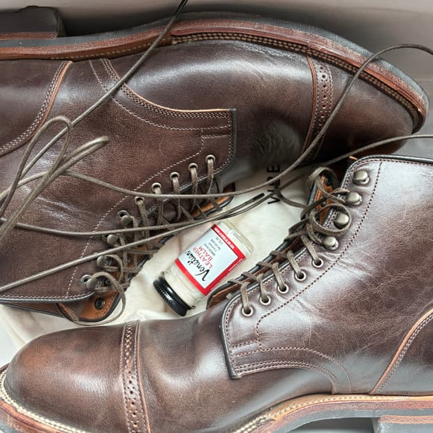VIBERG Service Boots Waxed Flesh Leather