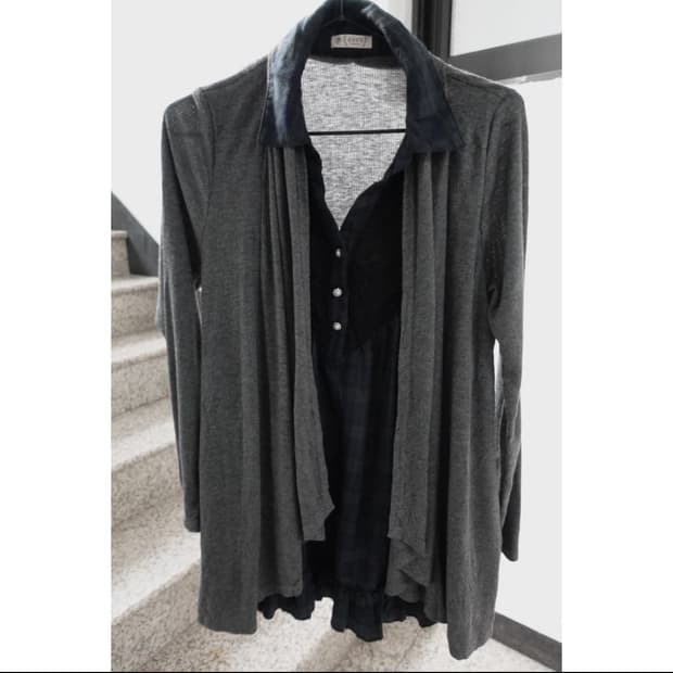 Axes Femme Check Shirt Cardigan