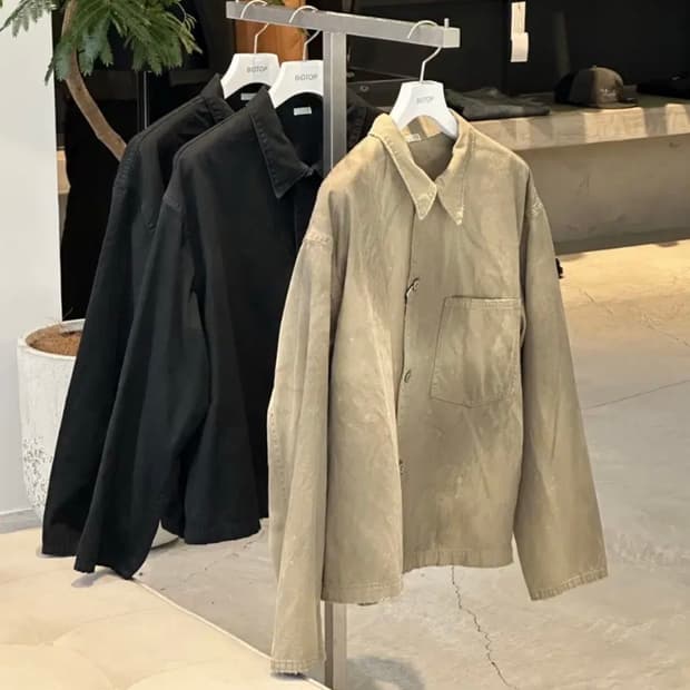 아프레쎄 비오탑 별주 빈티지 치노자켓 베이지 2사이즈