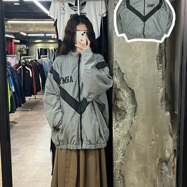 U.S. Army IPFU 바람막이 자켓 그레이 #csz2447