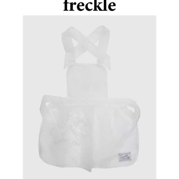 heart pocket oganza apron