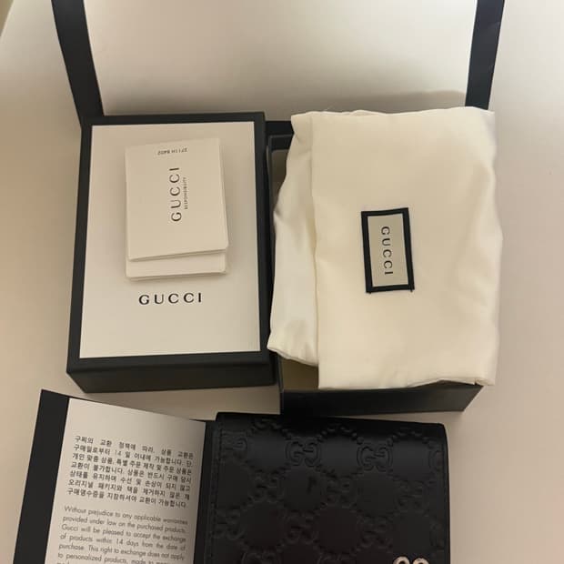 구찌 여성 레더 반지갑