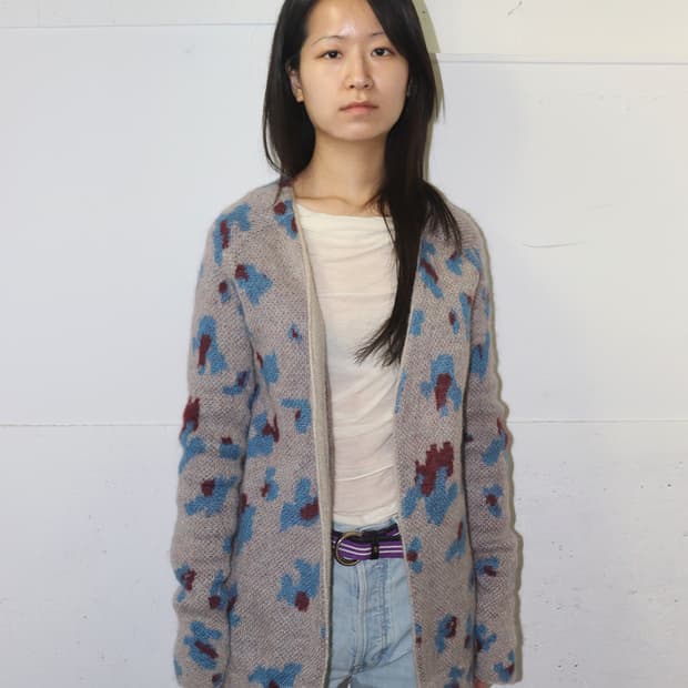 발렌시아가 by 니콜라 게스키에르 11AW 레오파드 니트 가디건