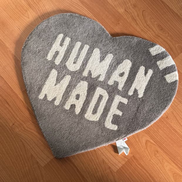 휴먼메이드 하트러그 그레이 m