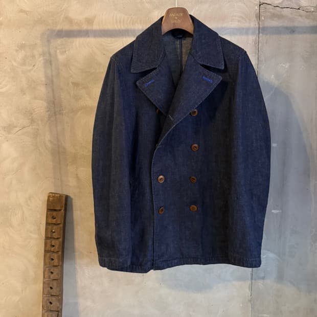 알뉴볼드 데님 피코트 슬림100