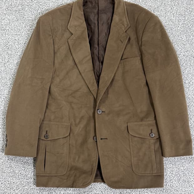 Vintage Brown Flap Pocket Blazer