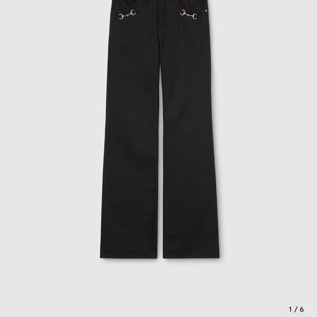 [31] 구찌 뎀나 홀스빗 데님 팬츠 블랙