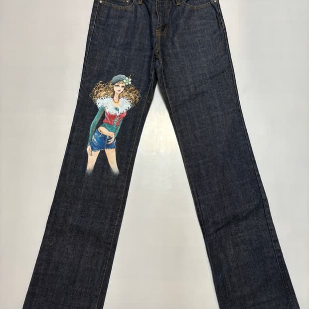 00s 빈티지 베이직 어패럴 커스텀 데님