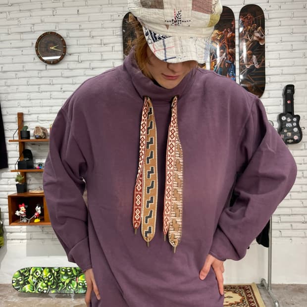 Kapital Ethnic Lace-Up Sweat Top