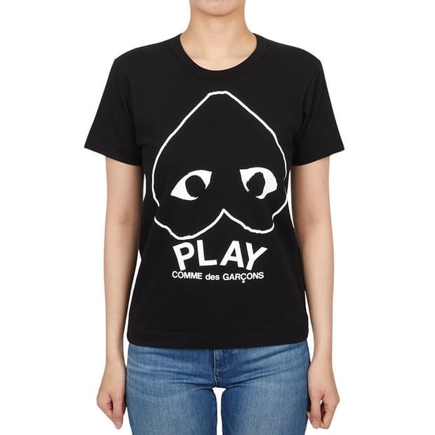 정품) 꼼데가르송 여성 반팔티 L사이즈 