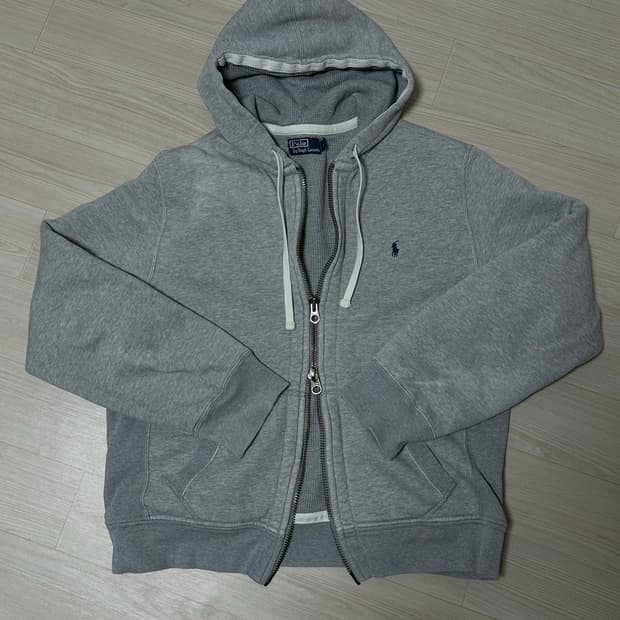 폴로 랄프로렌 써멀 후드집업 XL 그레이