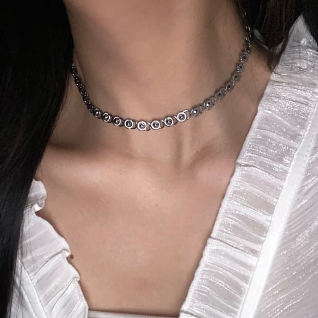 미니 부케 목걸이