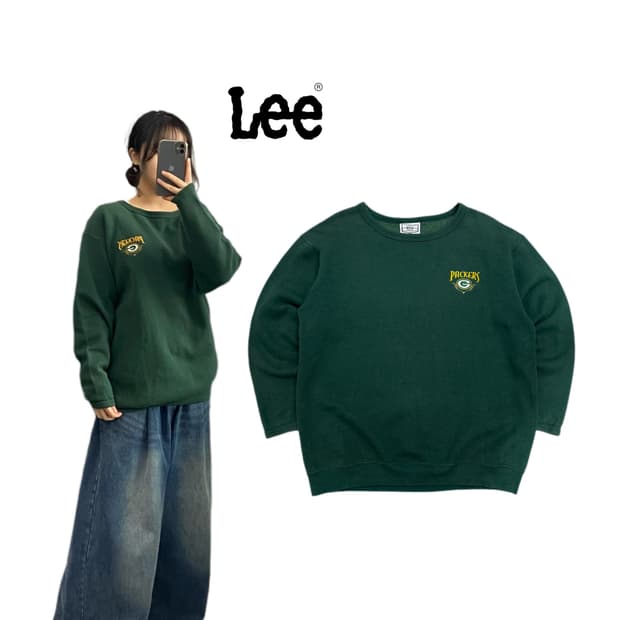 리 90s 그린베이 패커스 올드스쿨 스웻셔츠 맨투맨