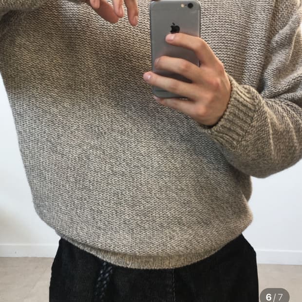 동심 스너그 리버스 울 니트 삽니다