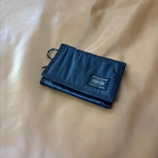 PORTER 포터 캡슐 폴딩 월렛 지갑 블랙