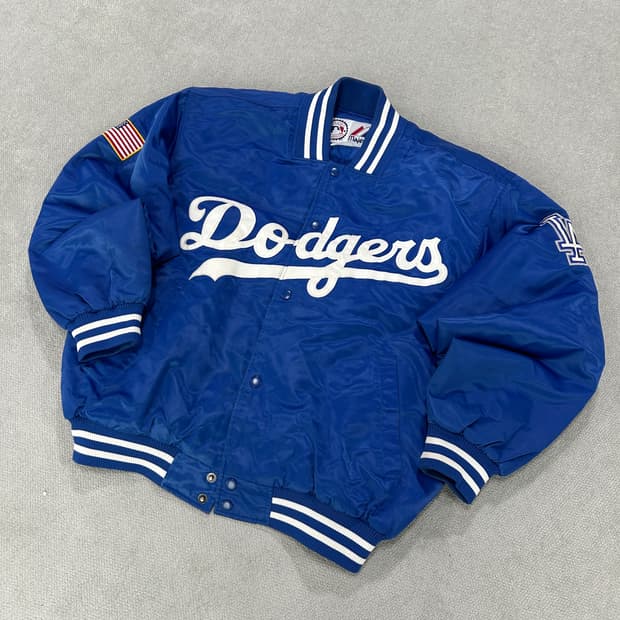 마제스틱 블루 야구 점퍼 