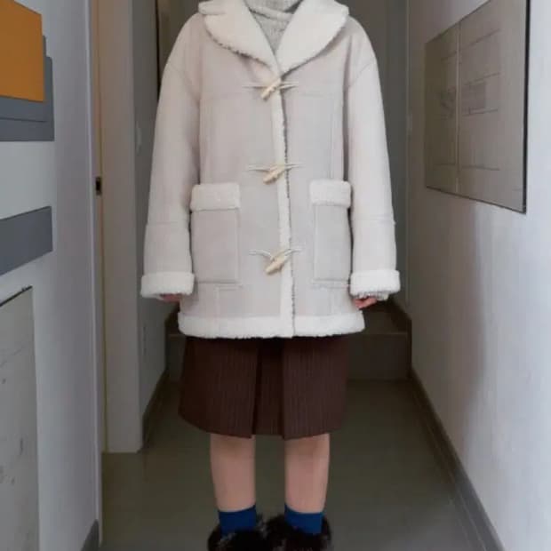 Sinoon Oversized Shearling Jacket