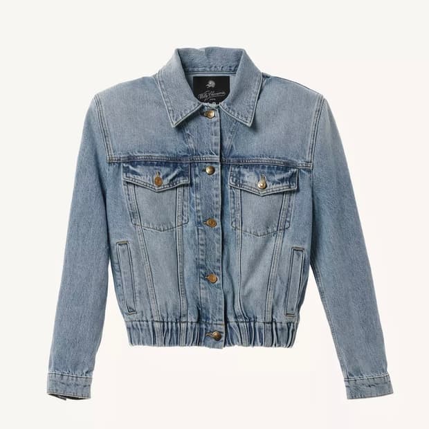 S M L 자라 윌리차바리아 숄더 패드 데님 자켓 블루 새제품 판매