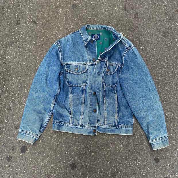 🌊80-90s USA GAP pattern안감 denim jacket